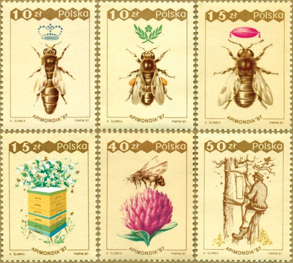 znaczki z okazji Amimondii '87