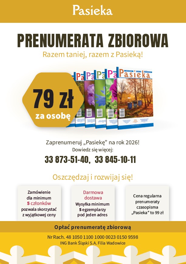 Prenumerata zbiorowa Pasieki
