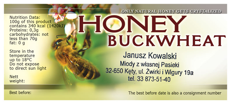 Label Honey 