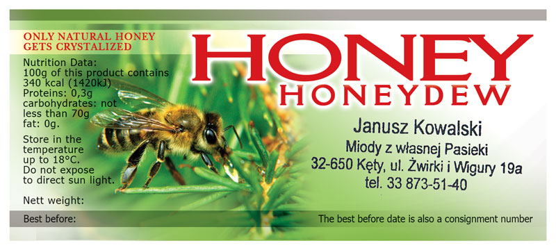 Label Honey 