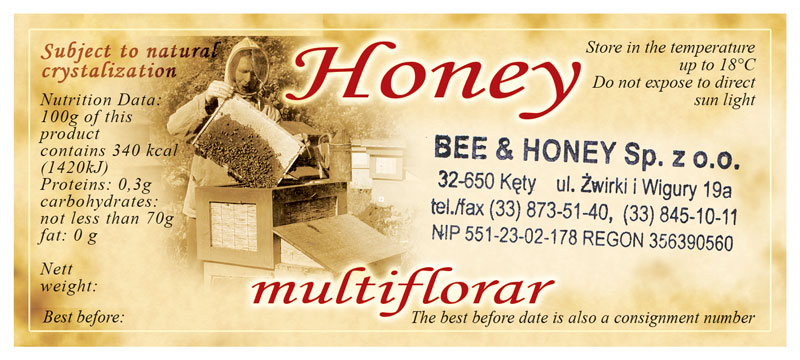 Label Honey 