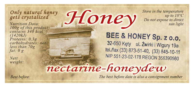 Label Honey 