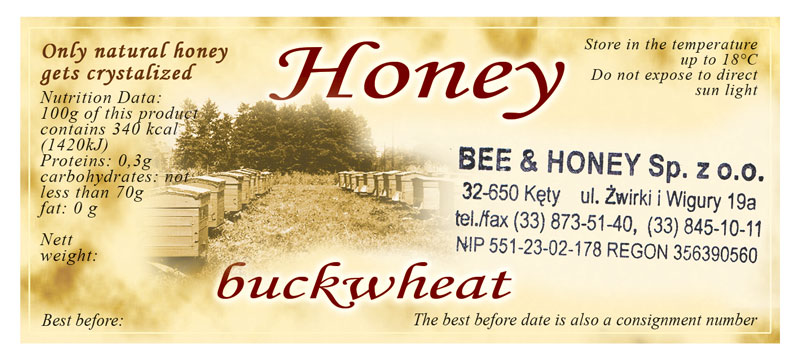 Label Honey 