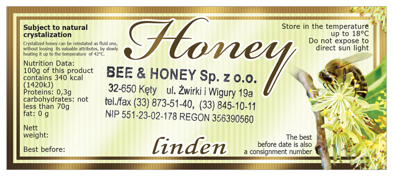 Label Honey 